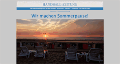 Desktop Screenshot of handball-zeitung.de