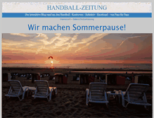Tablet Screenshot of handball-zeitung.de